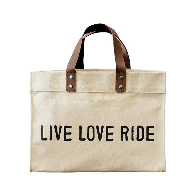 Canvas Tote - Live Love Ride