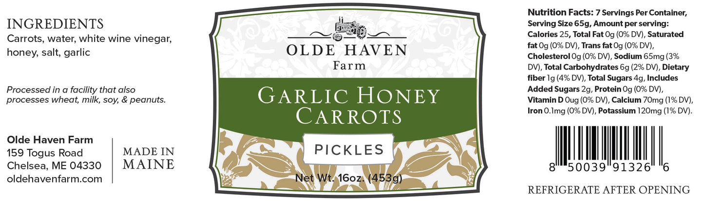 Garlic Honey Carrots, 16oz