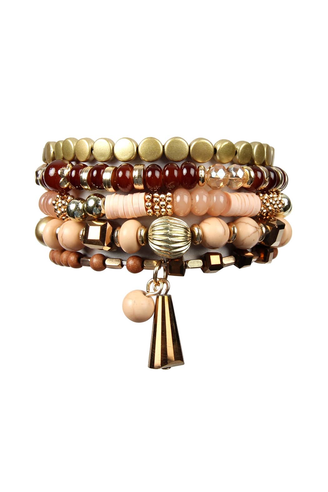 MULTIBEADS STRETCH BRACELET: NAVY / ONE