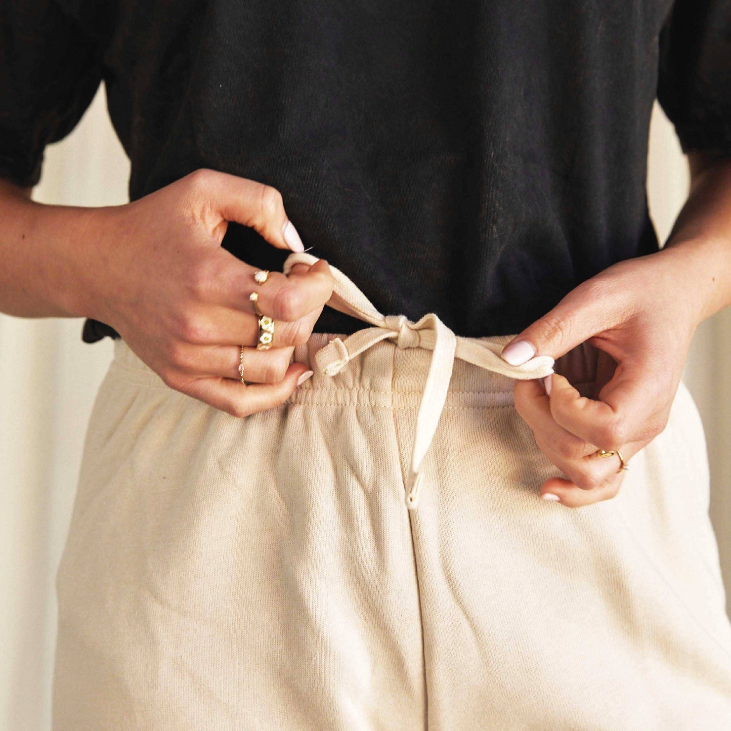 Up North Graphic Sweatpants - Ivory Heather