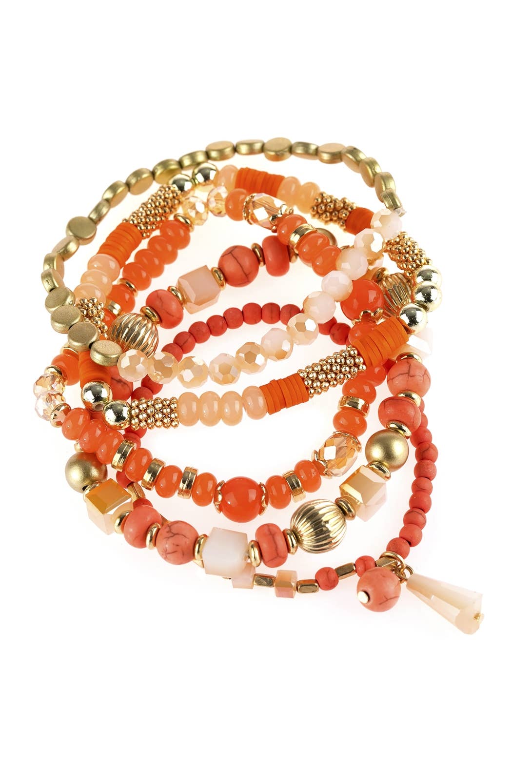MULTIBEADS STRETCH BRACELET: NAVY / ONE