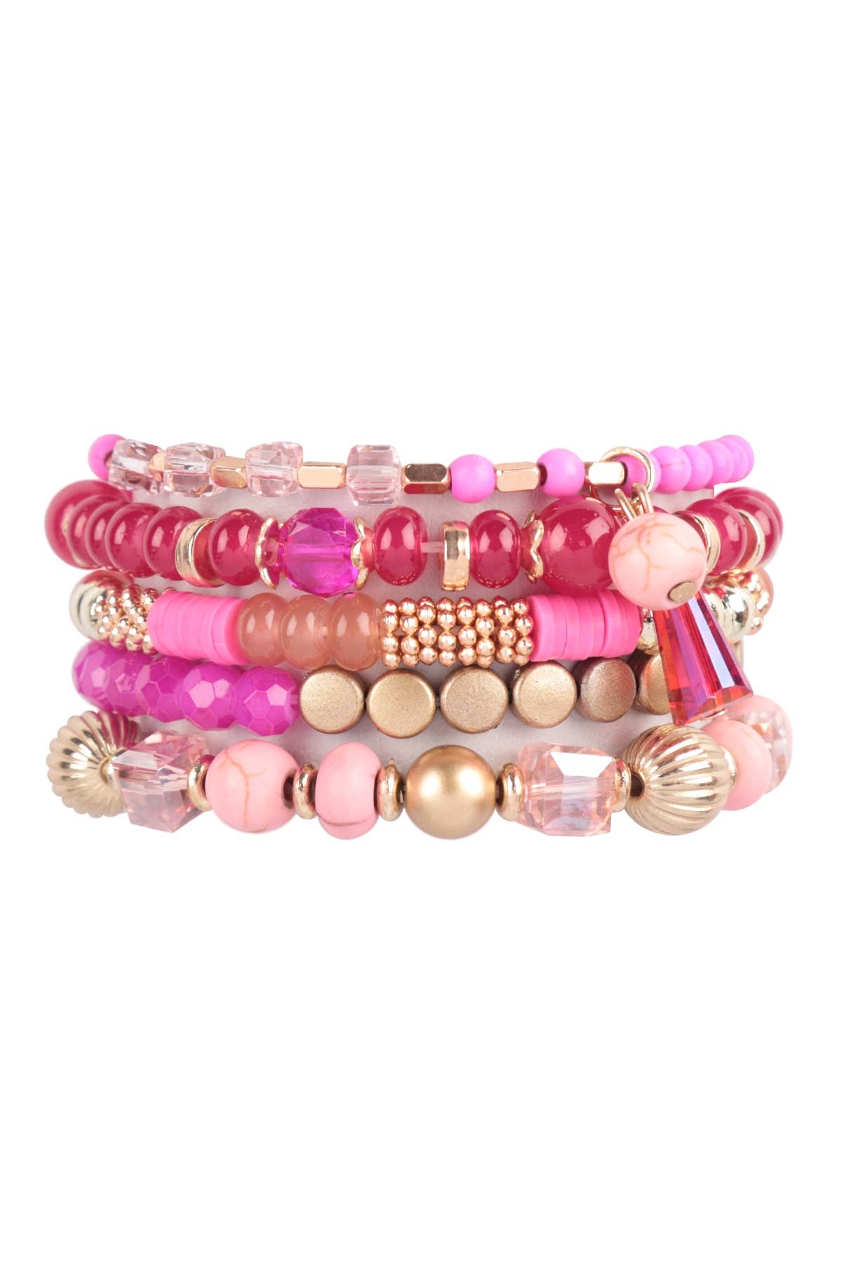 MULTIBEADS STRETCH BRACELET: NAVY / ONE