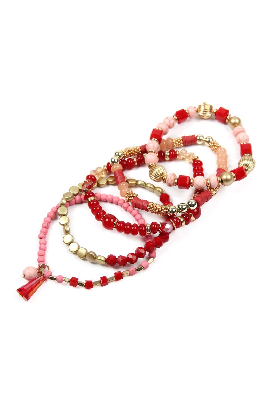 MULTIBEADS STRETCH BRACELET: NAVY / ONE