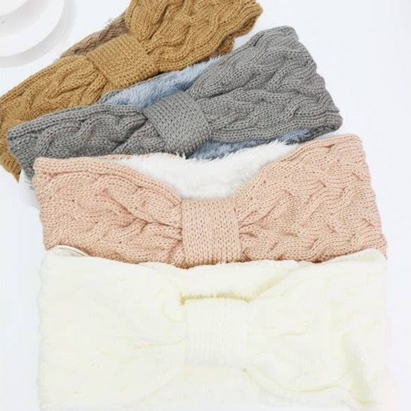 Twisted Pattern Fur Winter Headwrap