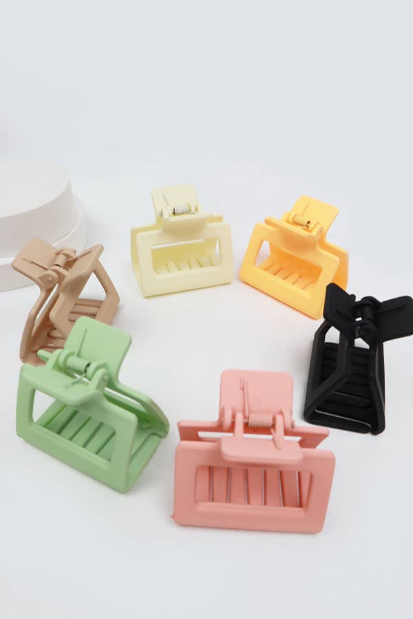 Small Matte Hair Claw Clip - 2 Pack