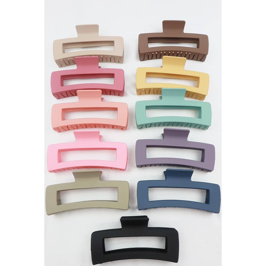 Matte Jumbo Hair Clip: MIX COLOR
