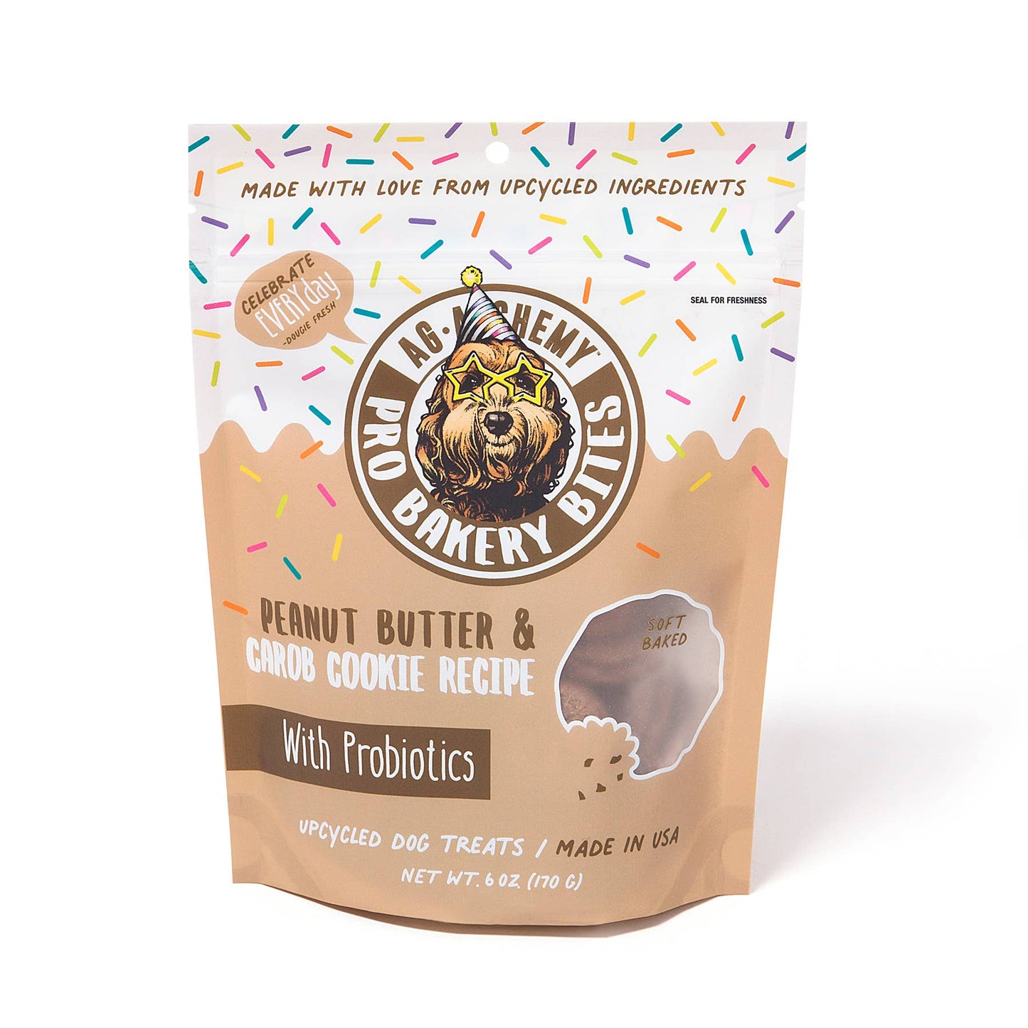 Peanut Butter Carob Dog Cookies 6oz