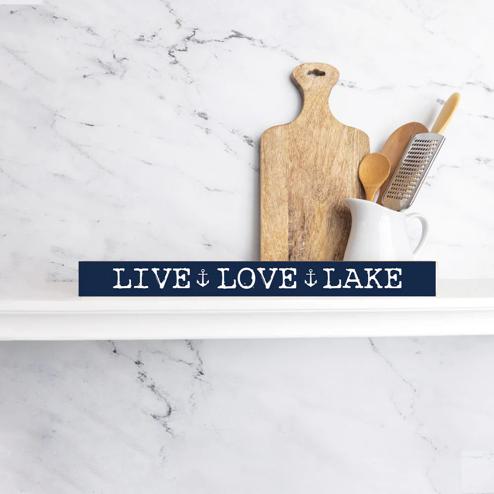 Live, Love, Lake - Skinny Sign