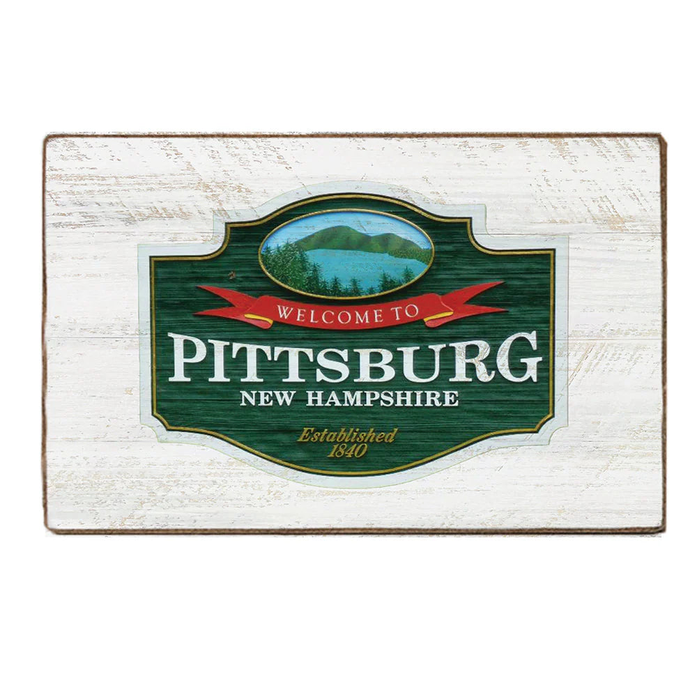 Welcome To Pittsburg - Wood Block Sign