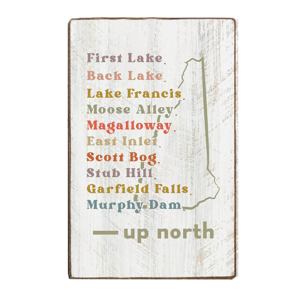 Favorite Places - Wood Block Sign