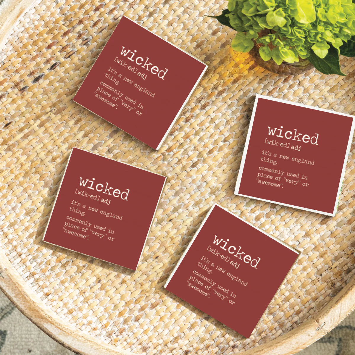 Wicked Definition Wood Coaster