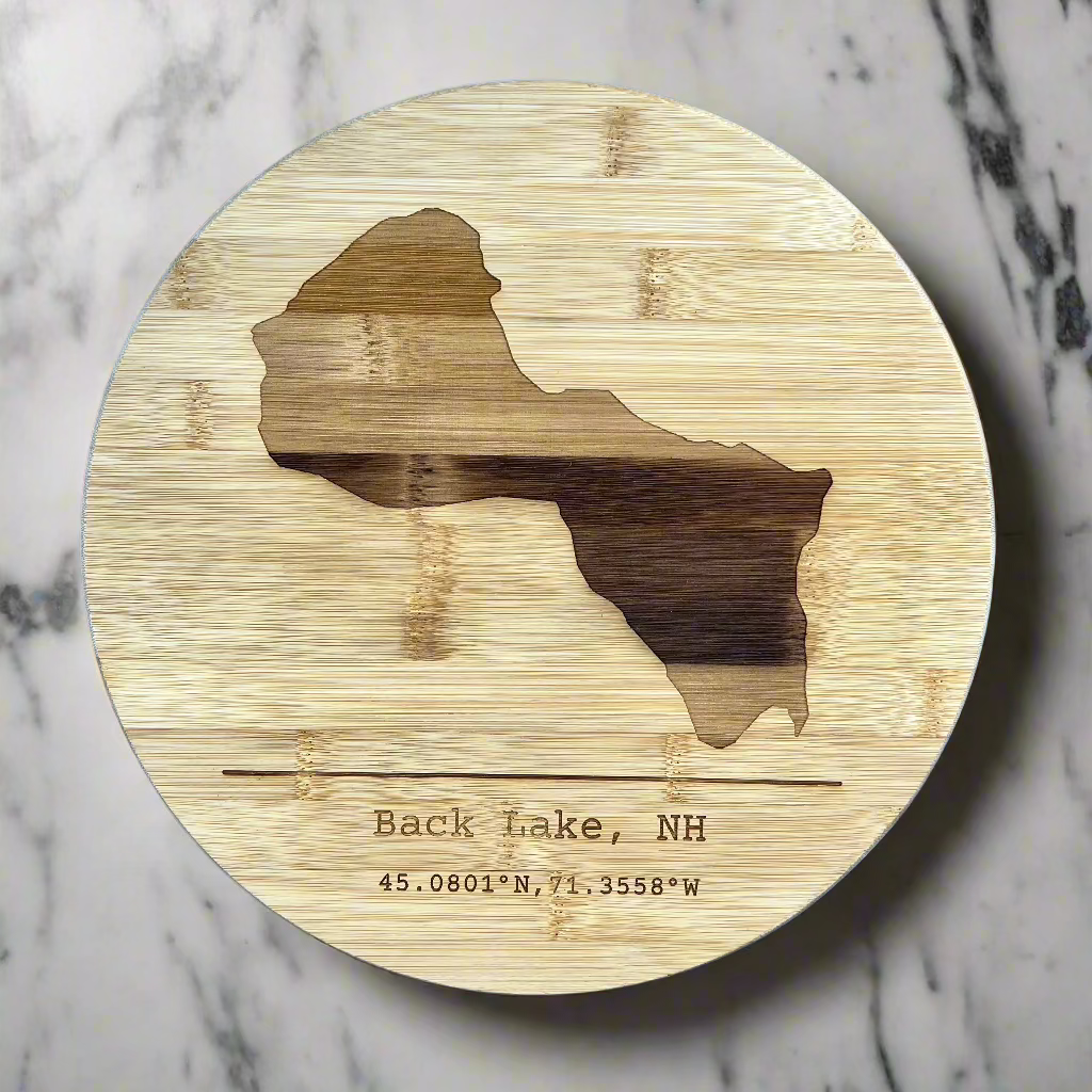 Back Lake, Bamboo Cutting Board