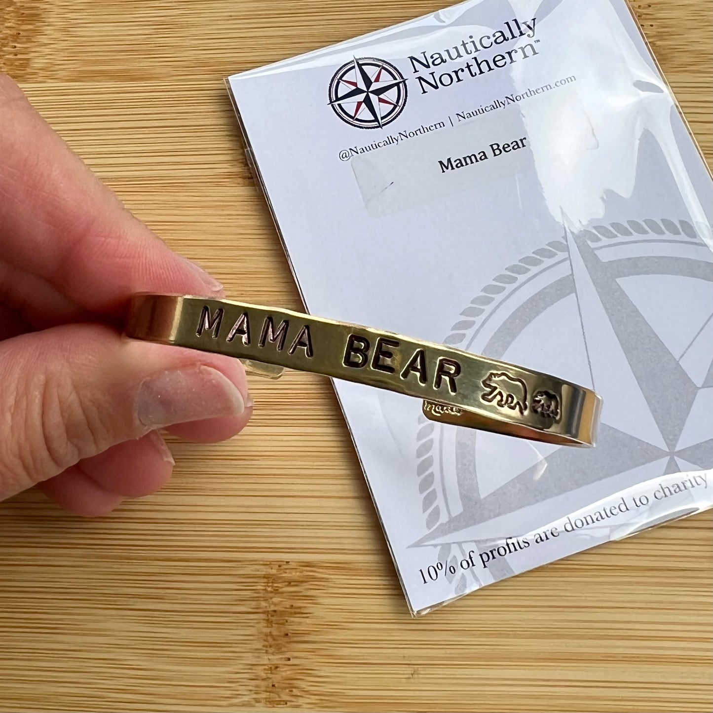 Mama Bear Cuff Bracelet