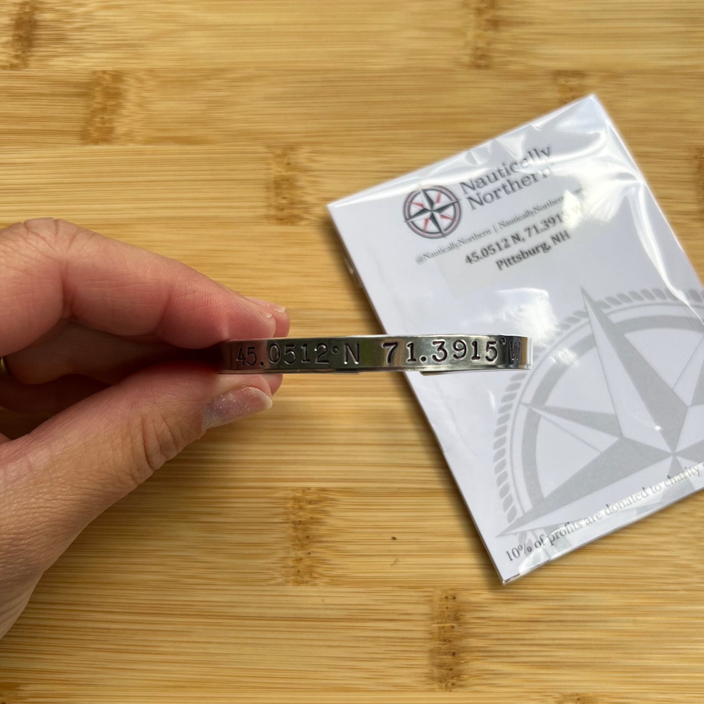 Pittsburg Coordinates Bracelet