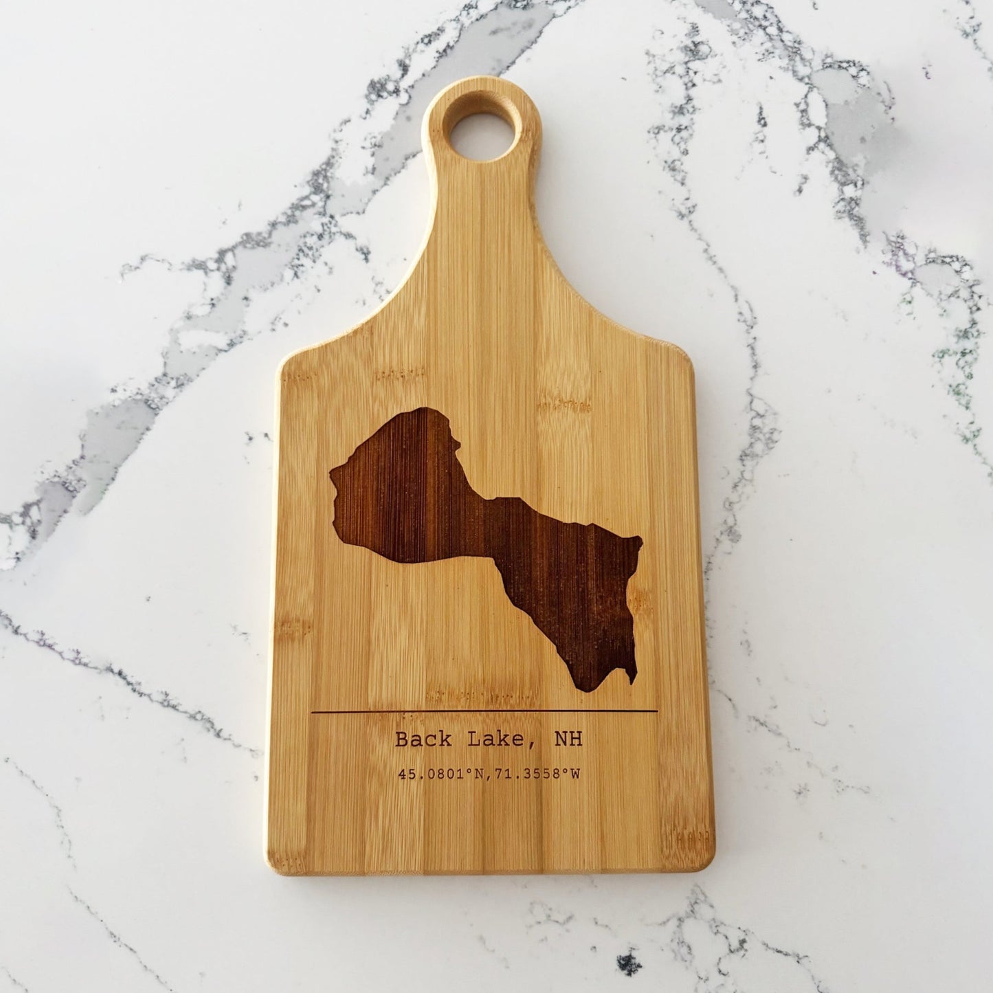 Back Lake Cutting Board with Handle