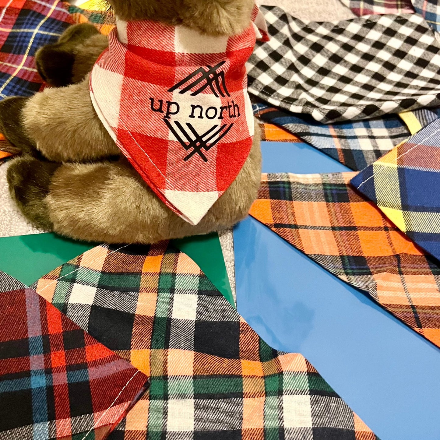 Small Dog - Plaid Logo Bandana