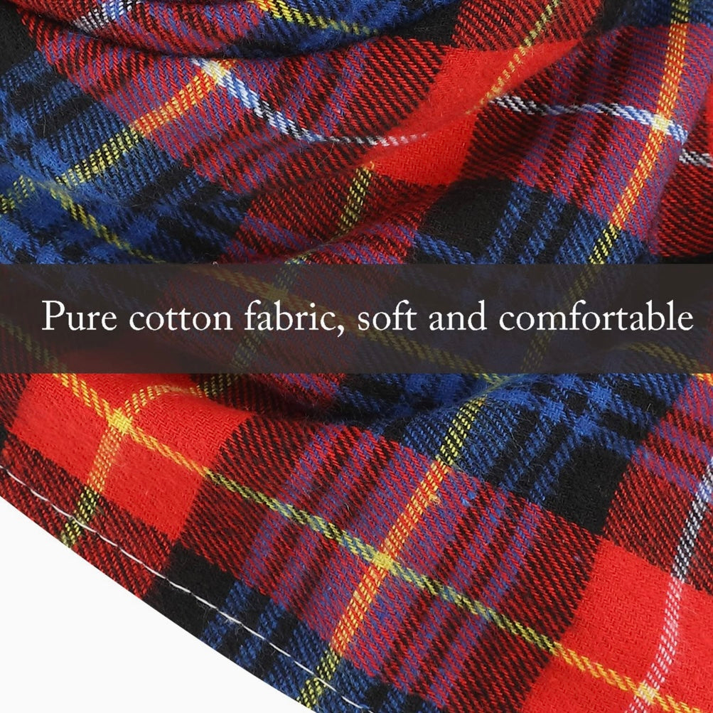 Small Dog - Plaid Logo Bandana