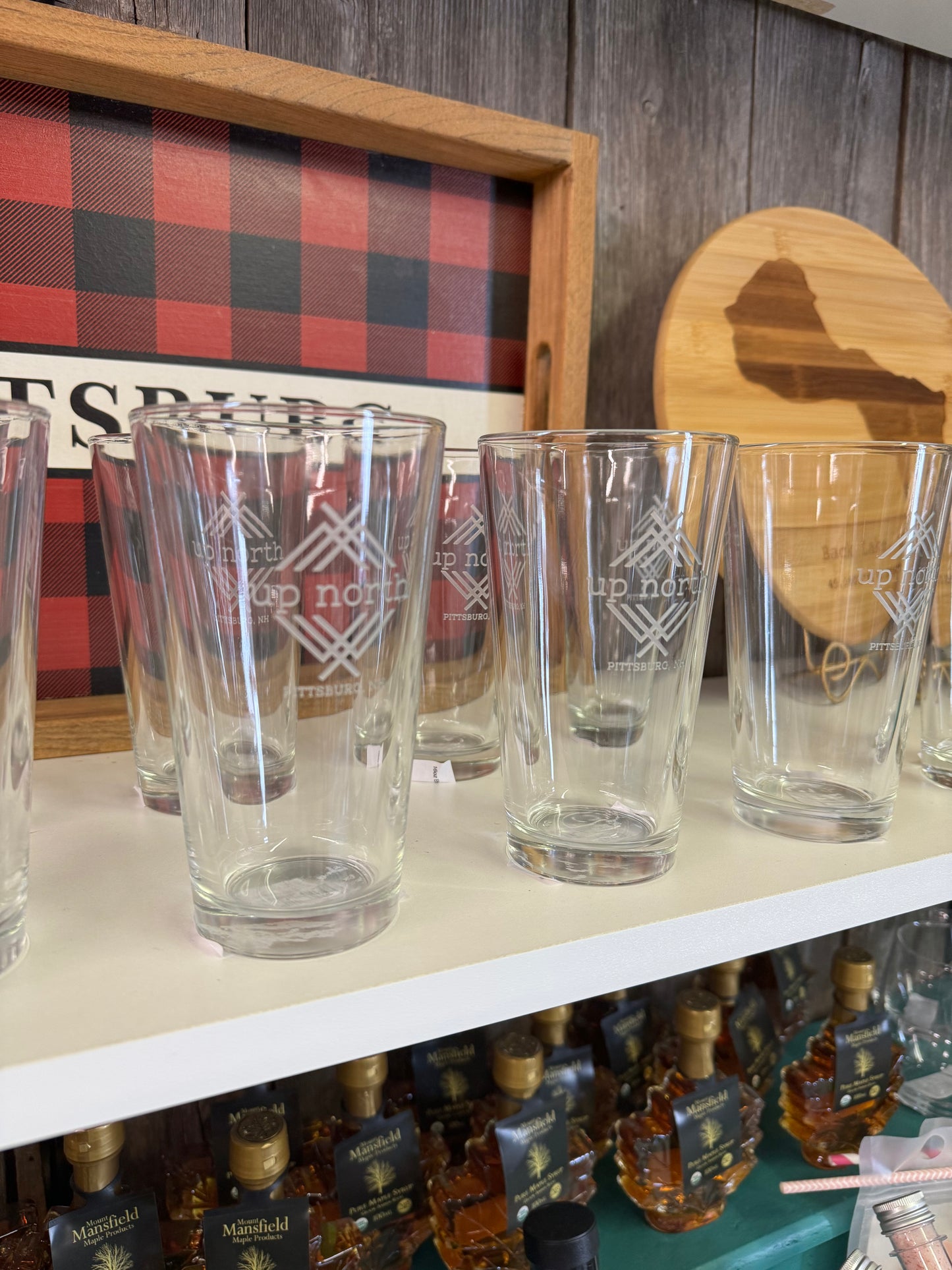 16oz Etched Pint Beer Glass