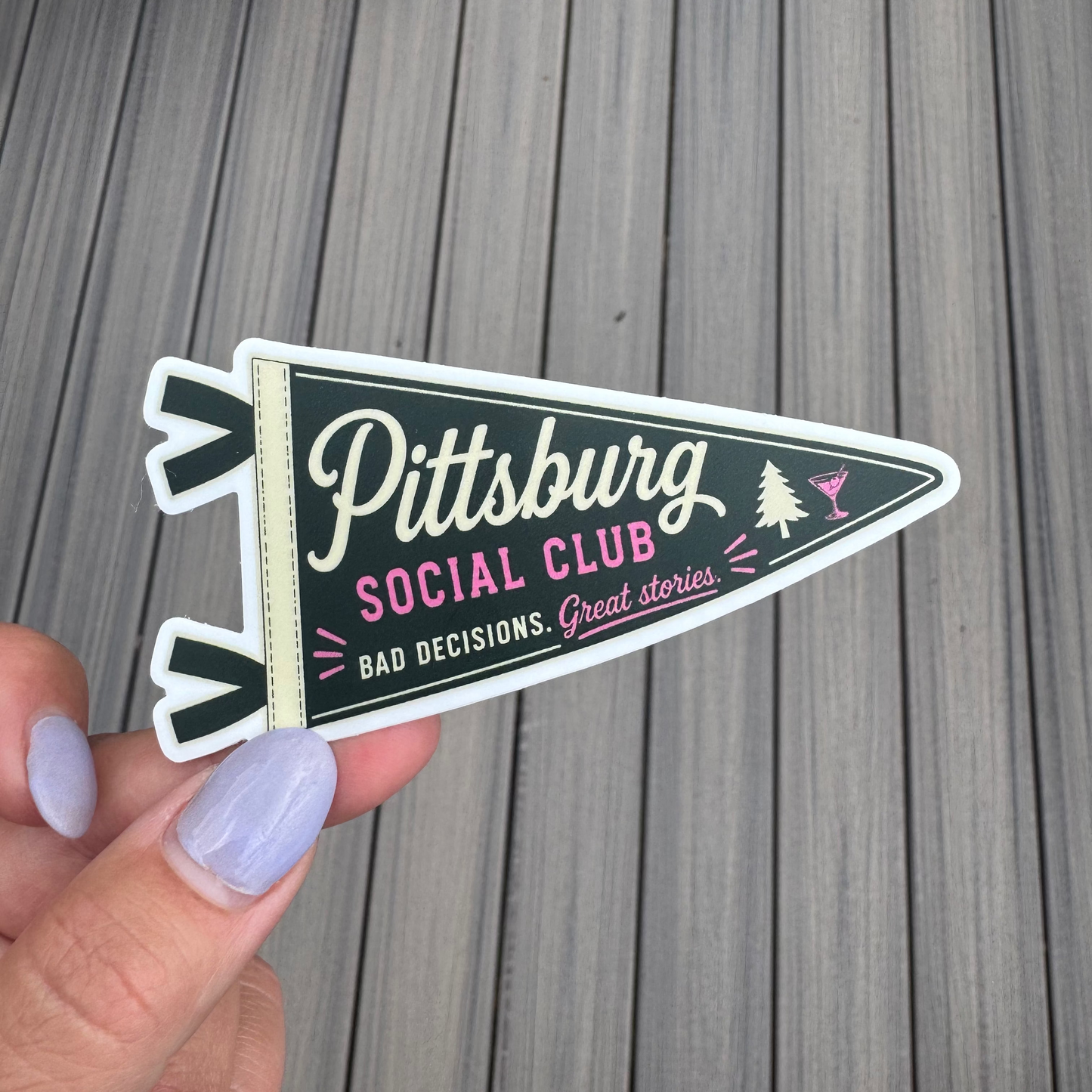 Pittsburg Social Club - Permanent Sticker