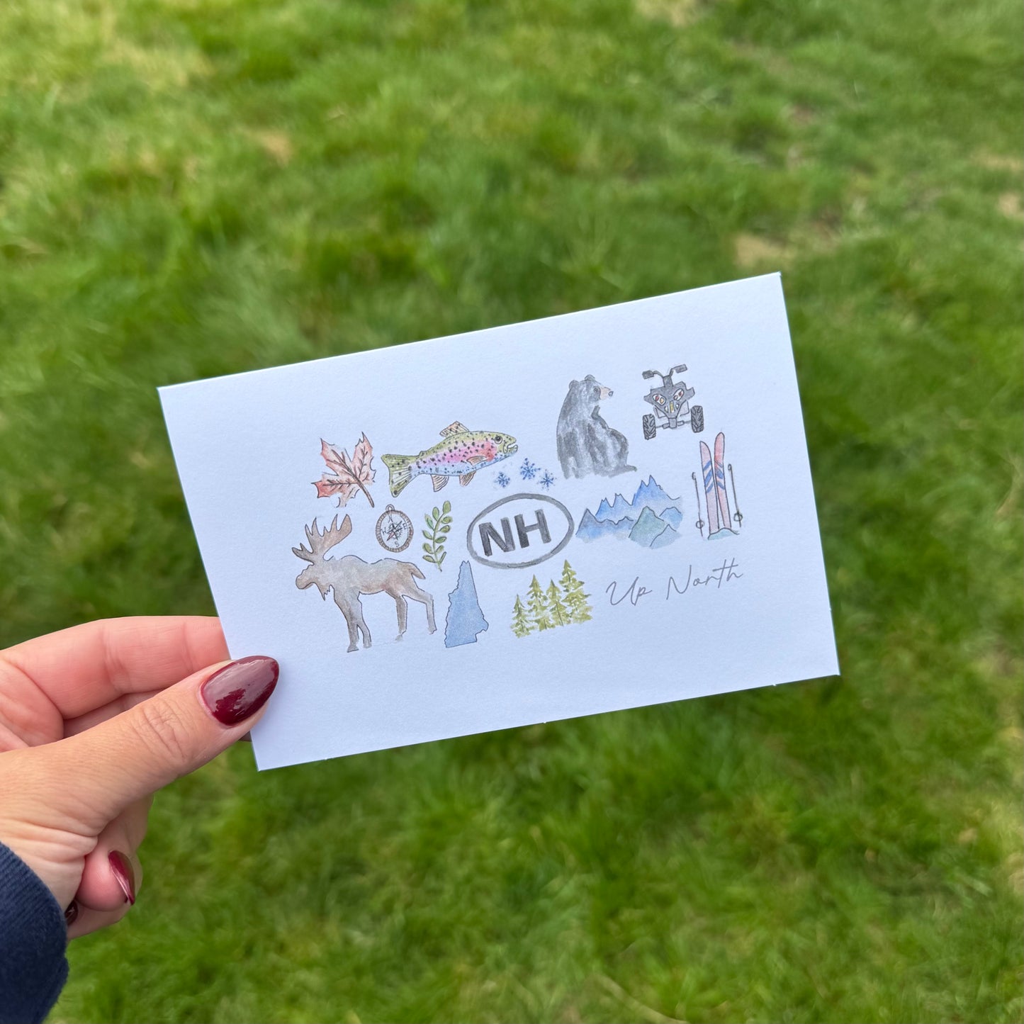 Up North Icons - Hand Painted Greeting Card