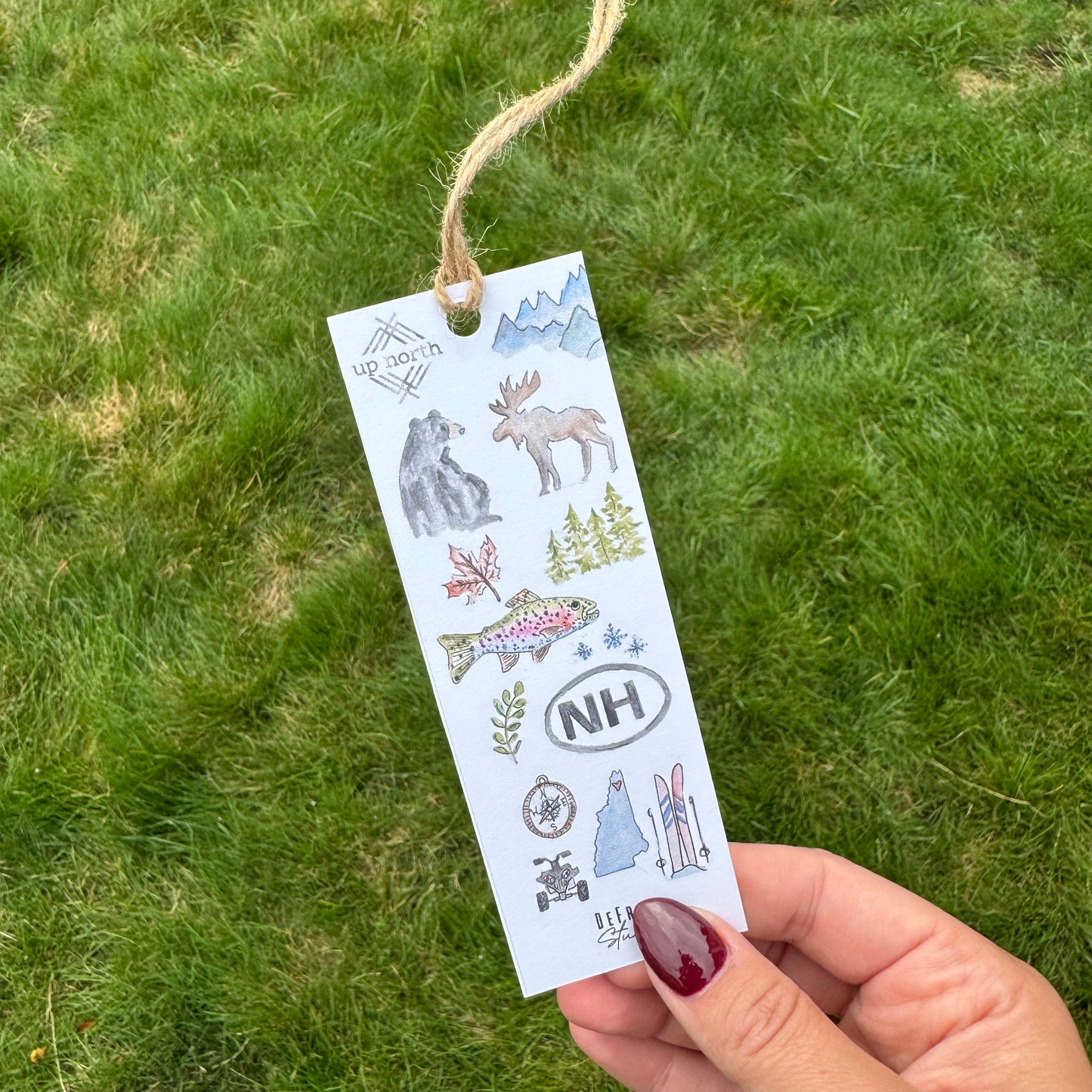 Up North Icons - Hand Painted Bookmark