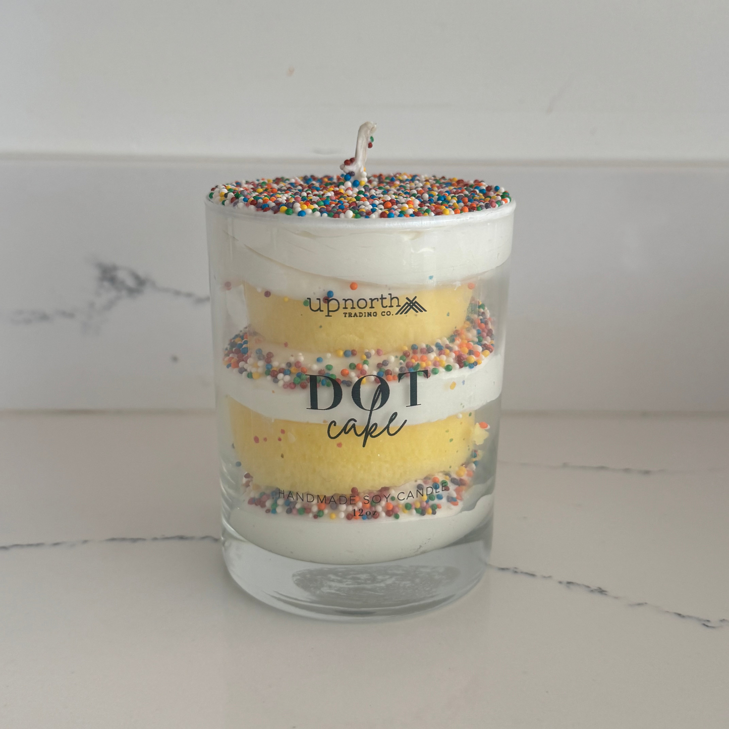 Dot Cake Handmade Soy Candle 12oz