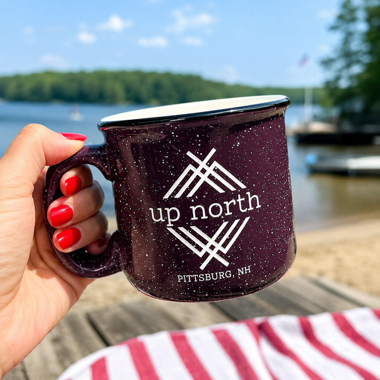 15 oz. Plum Ceramic Campfire Mug