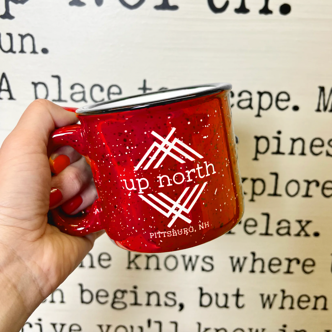 15 oz. Red Ceramic Campfire Mug