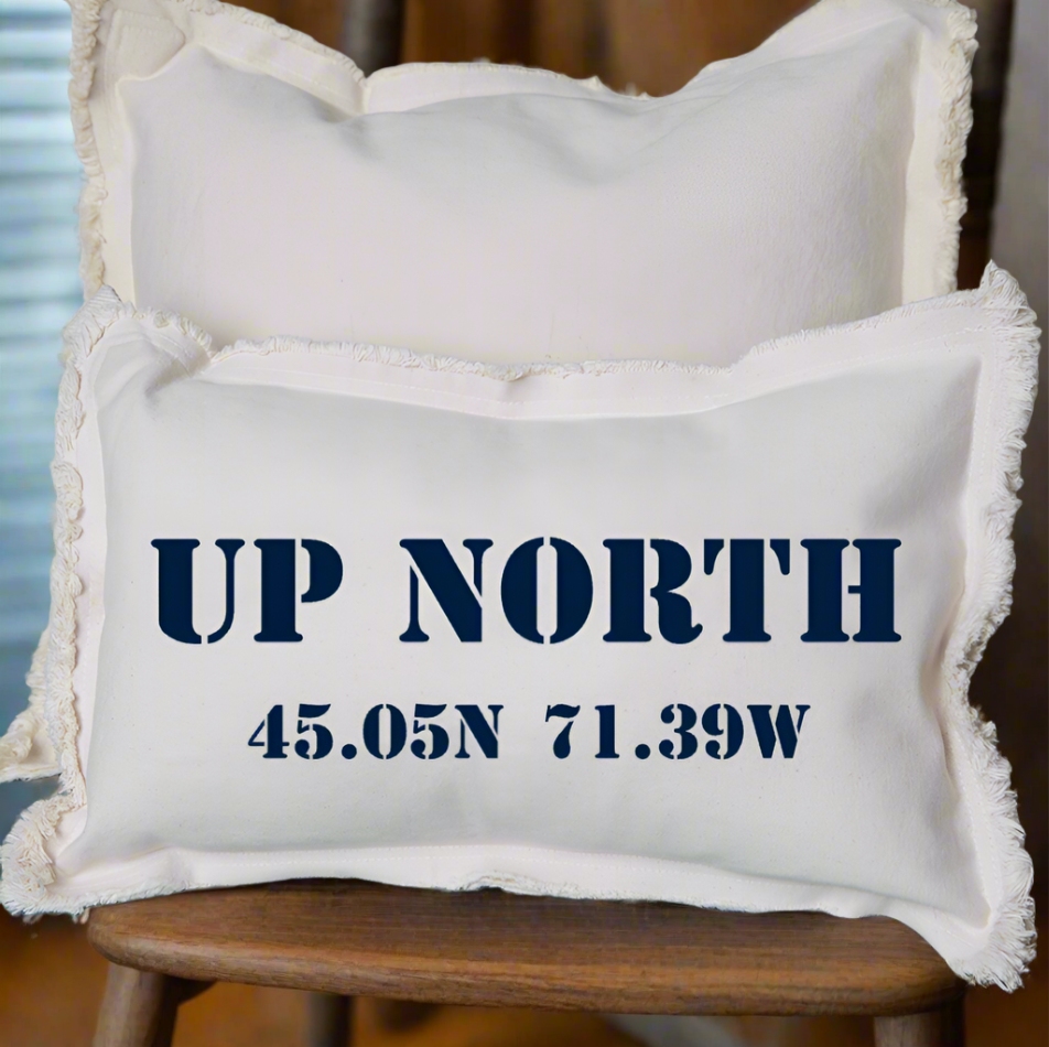Up North Coordinates Pillow