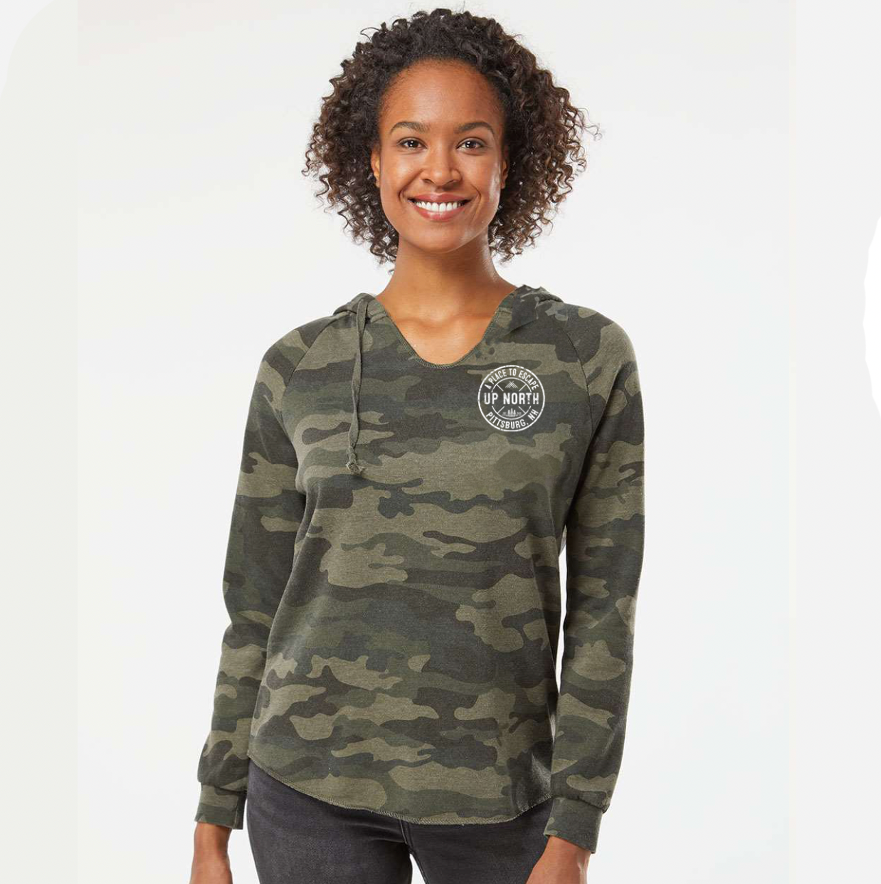 Ladies camouflage hoodie sale