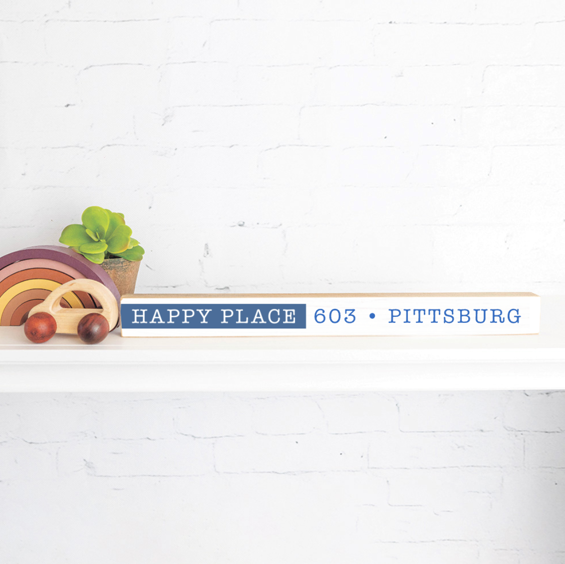 603 Happy Place - Skinny Sign