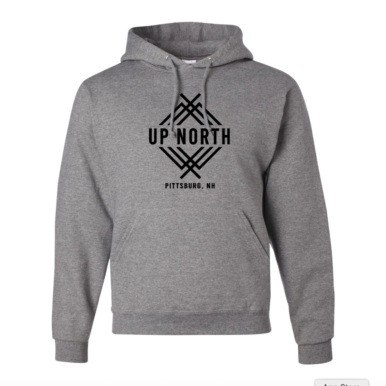 Up North Logo Hoodie - Heather Grey