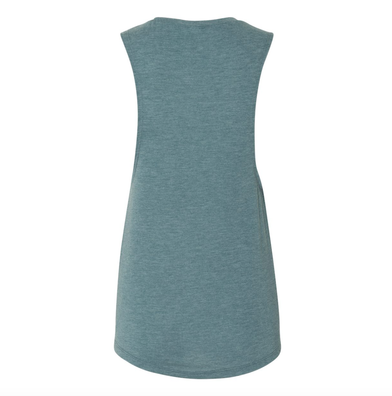 Women's Flowy Muscle Tank - Heather Teal Blue