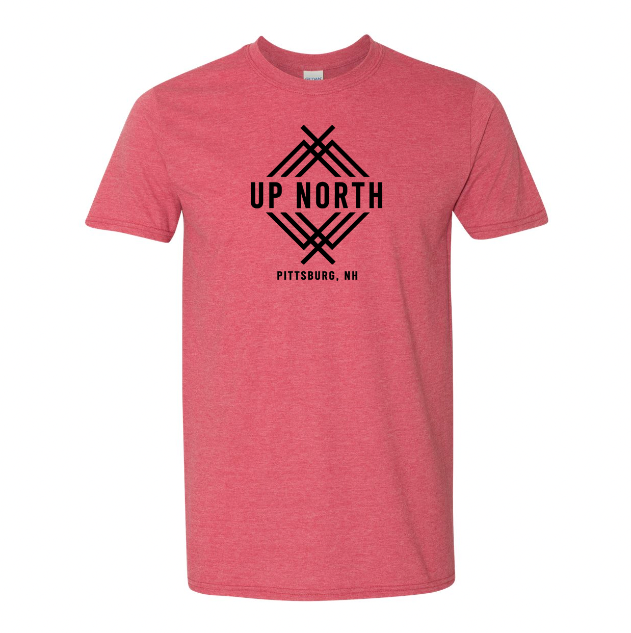 Up North Logo Tee - Washed Red Heather