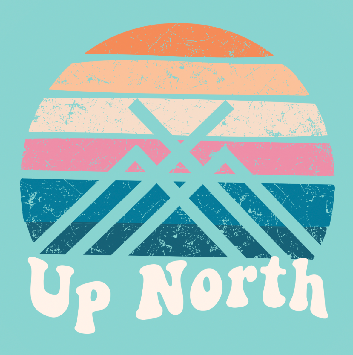 Sunrise Logo Ladies V-Neck Tee - Teal