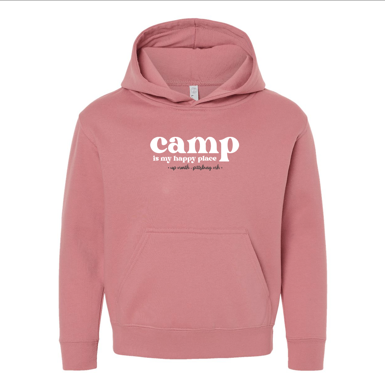Camp is My Happy Place - Youth Hoodie - Mauve