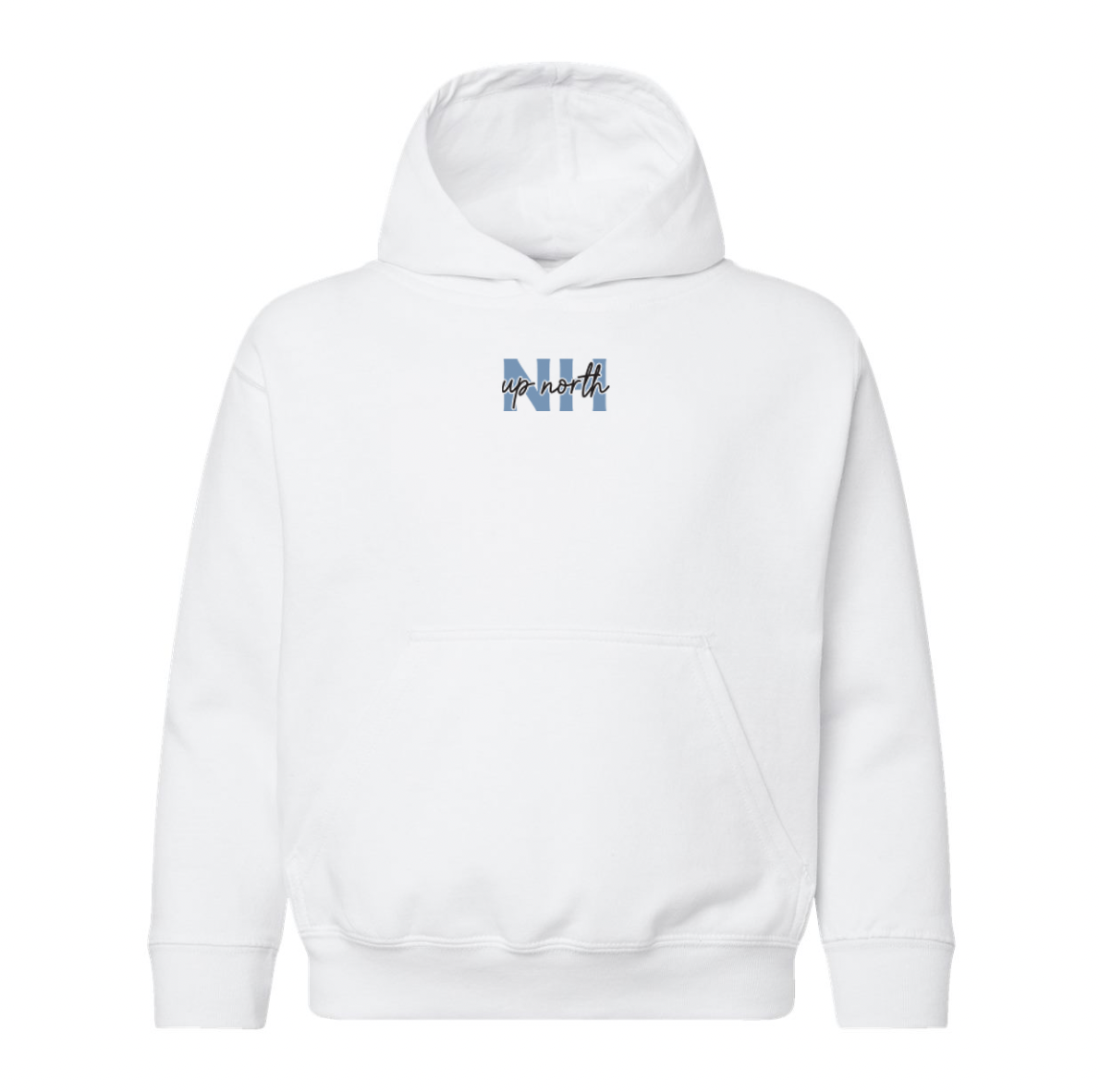 Youth NH Script Logo Hoodie - White