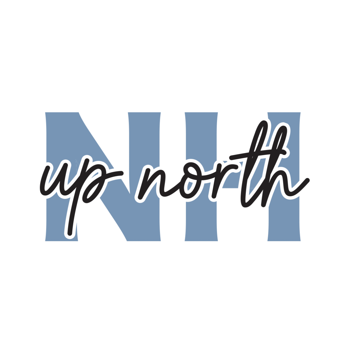 Youth NH Script Logo Hoodie - White