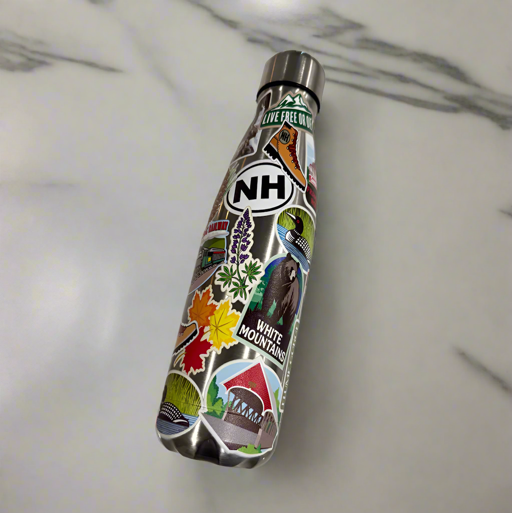 NH Sticker Art Water Bottle
