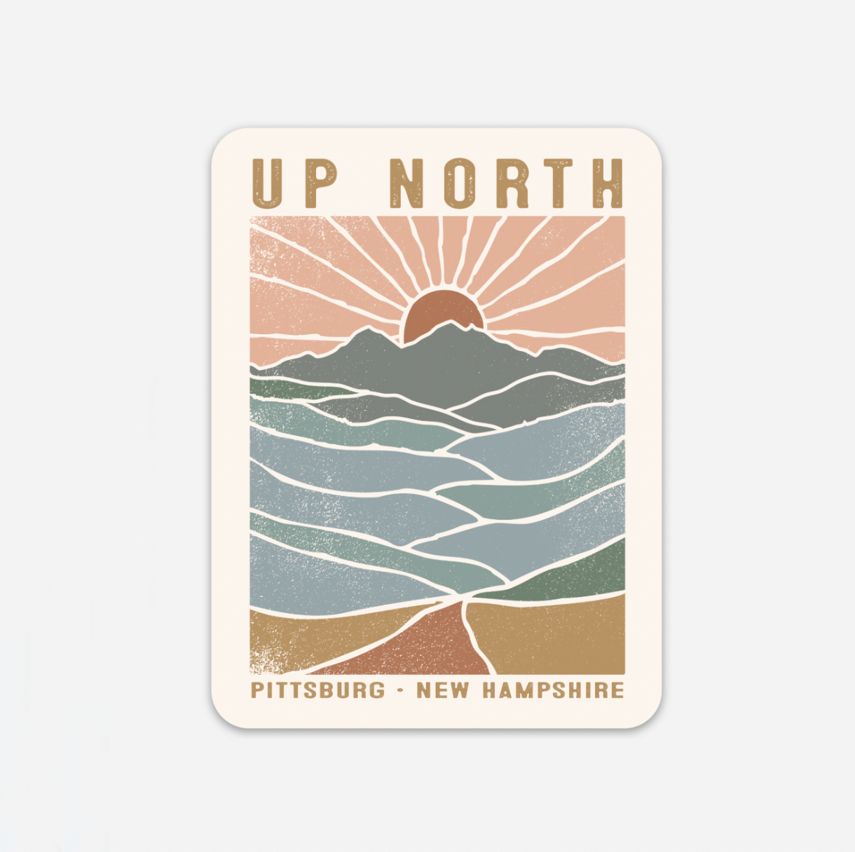 Up North Horizon - Permanent Sticker
