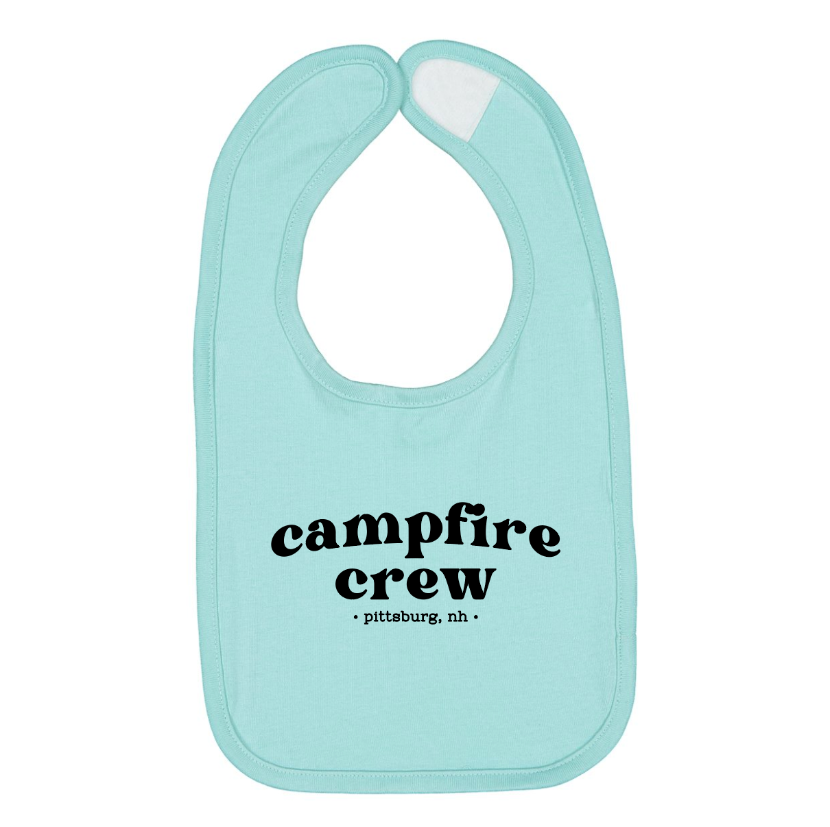 Campfire Crew Baby Bib - Teal