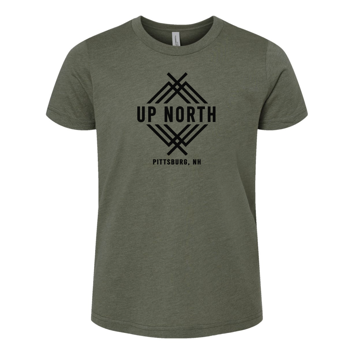 Youth Logo Tee - Heather Military Green