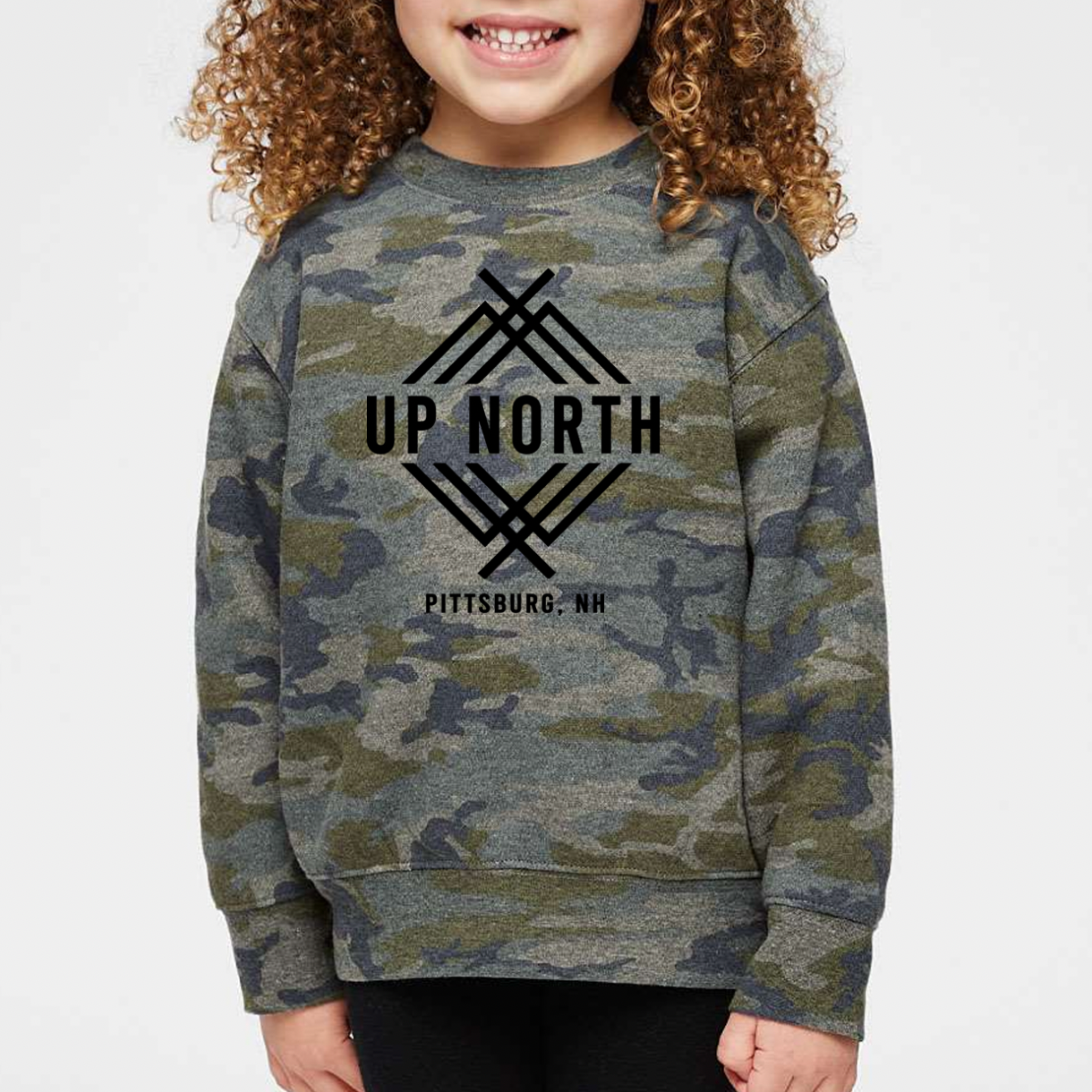 Up North Logo Toddler Crew - Camo