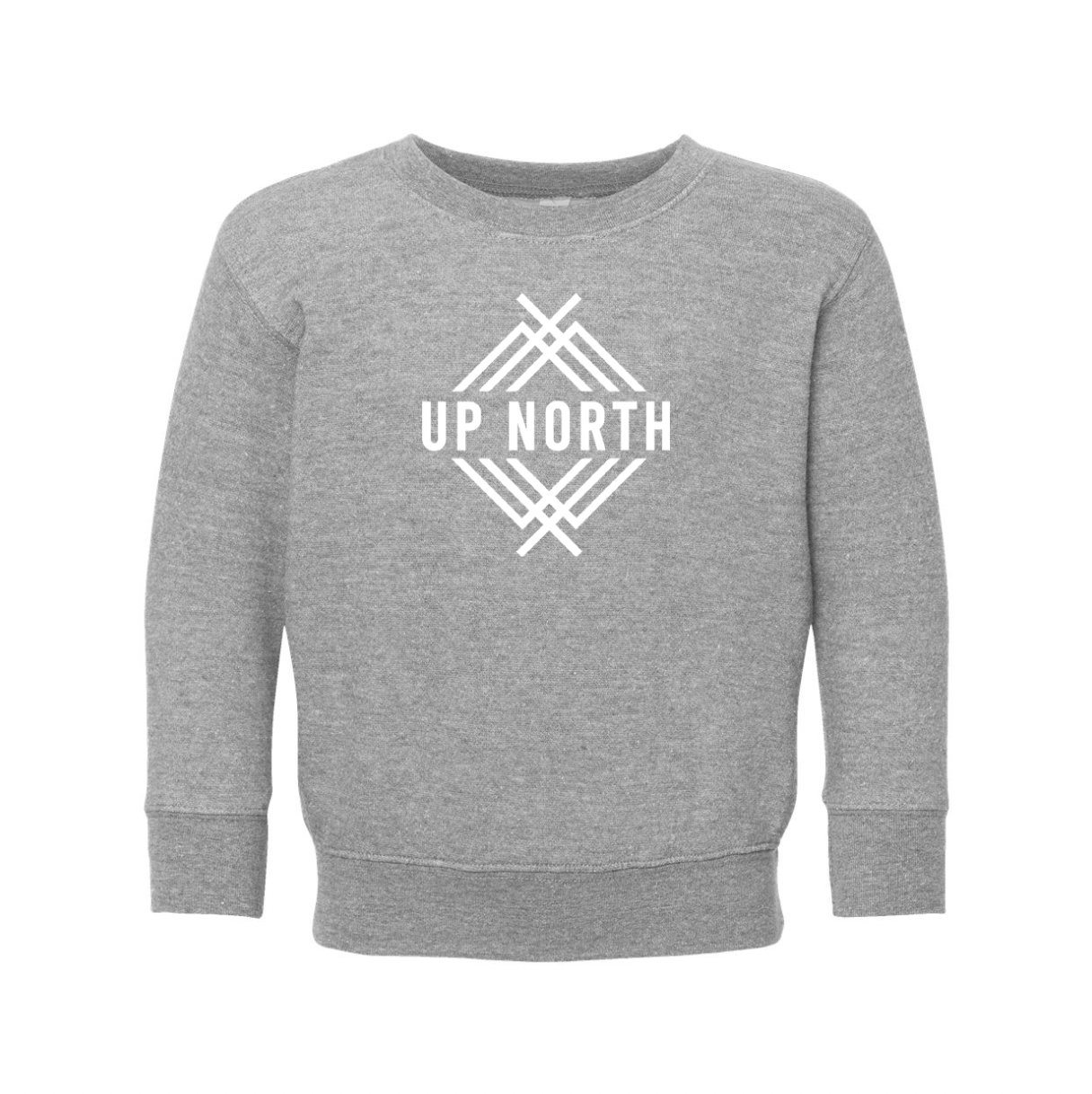 Up North Logo - Toddler Crew - Grey