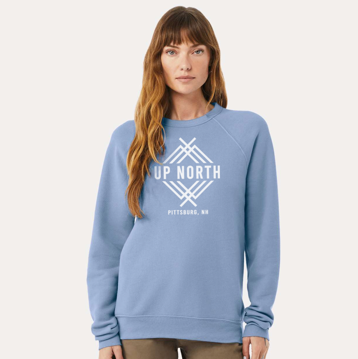Up North Elevated Logo Crew - Violet Blue