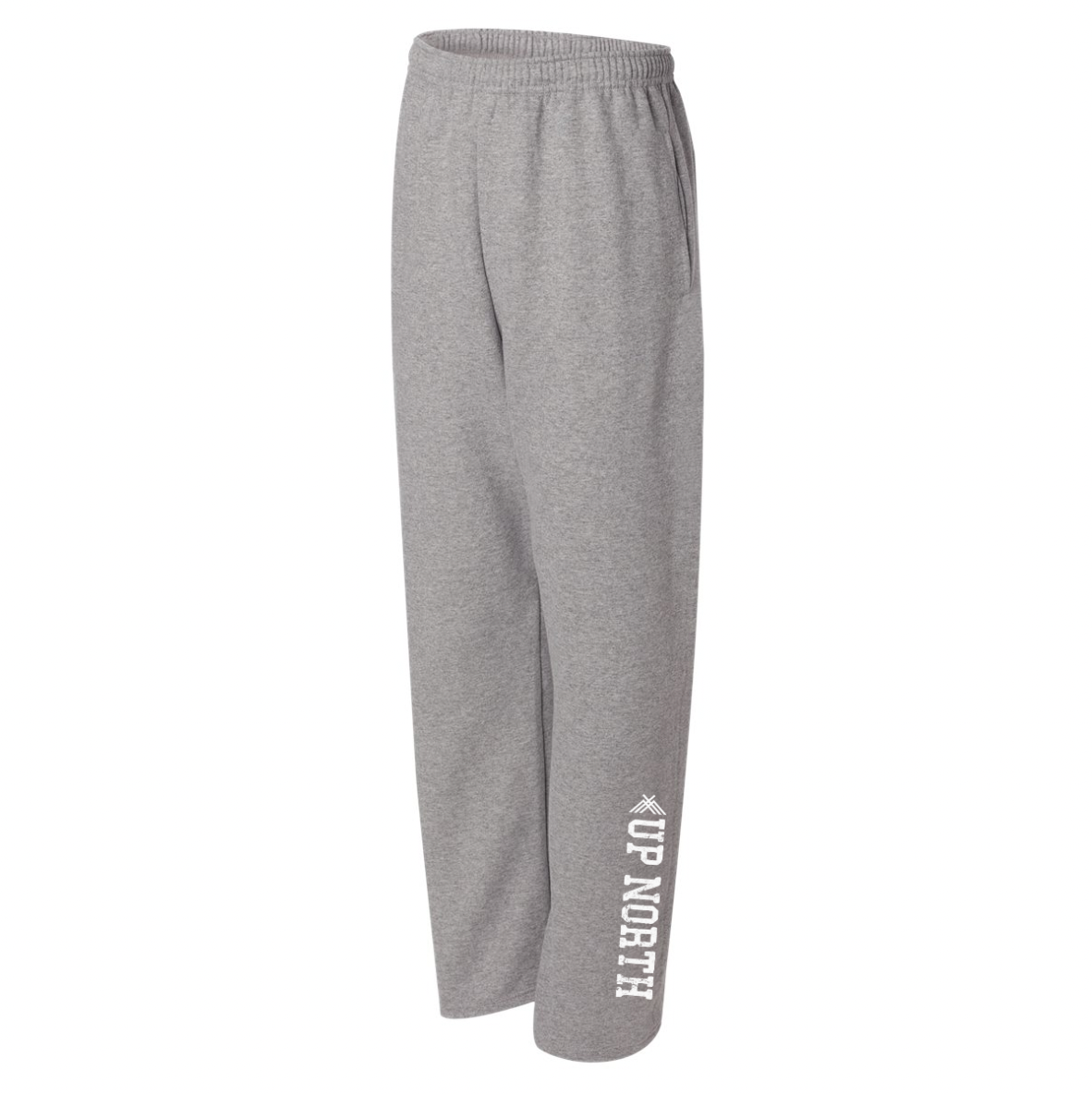 Up North Wide Leg Sweatpants - Grey Heather