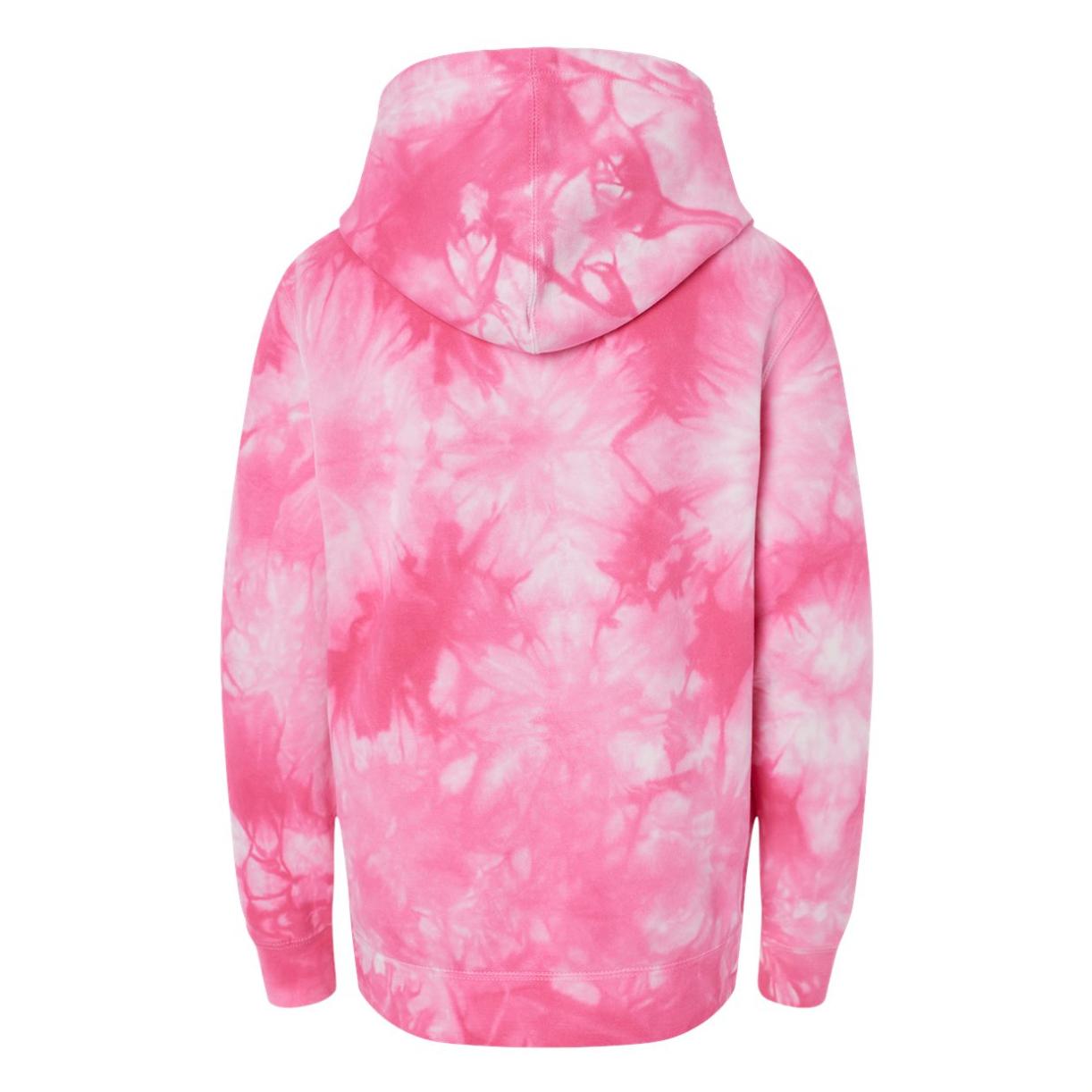 Youth Circle Logo Hoodie - Pink Tie Dye