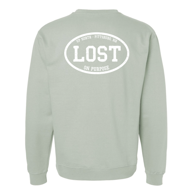 LOST On Purpose Crewneck – Sage