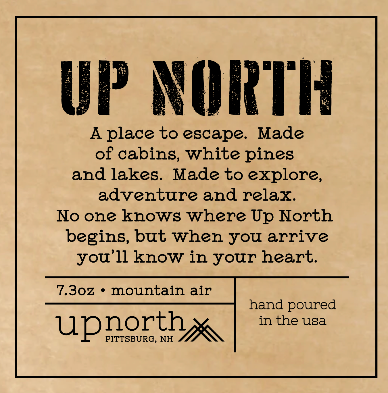 Up North Definition Candle