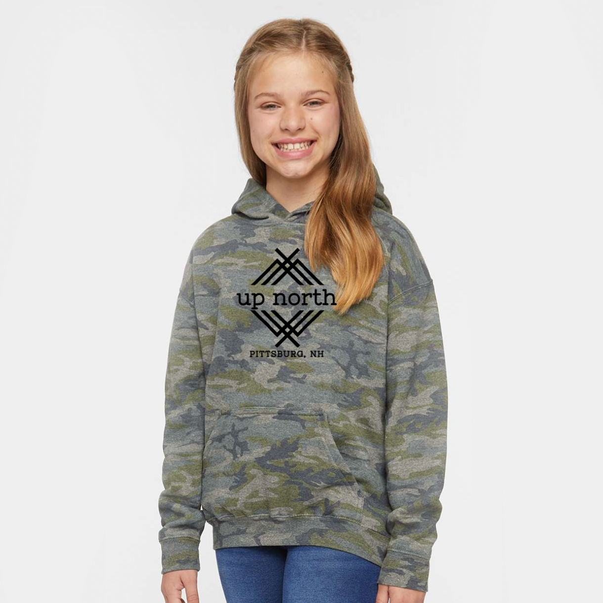 Up North Youth Logo Hoodie - Camo